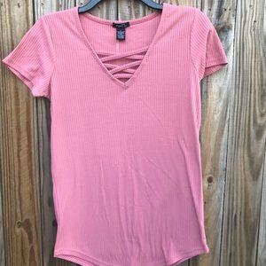 Pink short sleeve tee